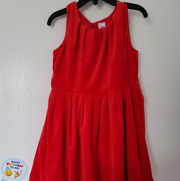 Carter's Red Velvet dress Princess A-line sleeveless 5T - Picture 1 of 12